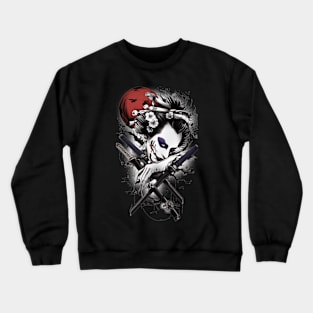 Geisha Assassin, Eastern Culture Graphic T-shirt 03 Crewneck Sweatshirt